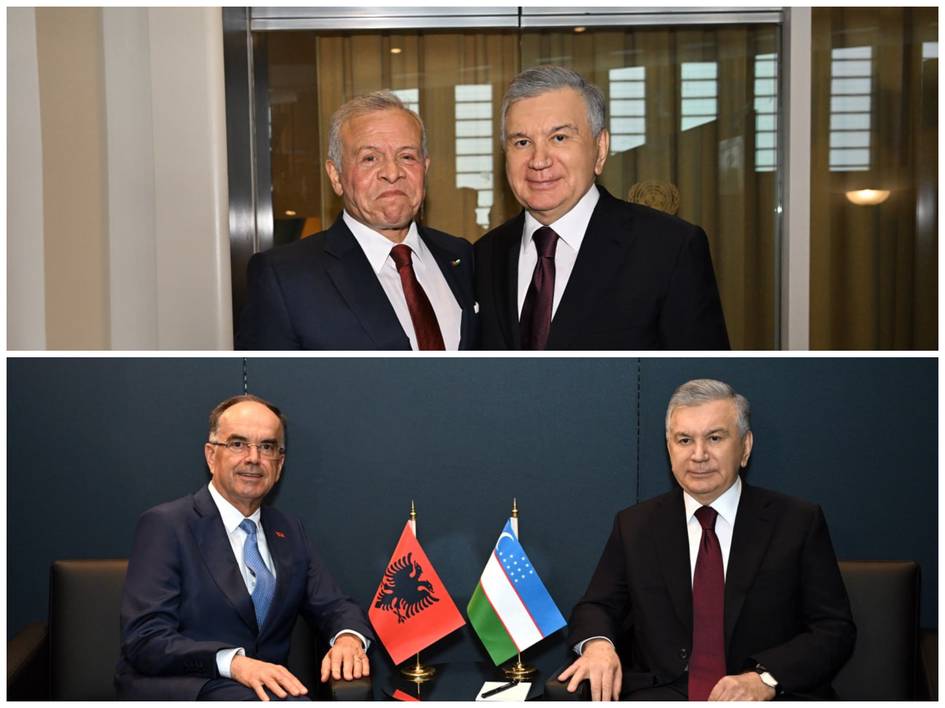 Shavkat Mirziyoyev Albaniya va Iordaniya davlatlari rahbarlari bilan uchrashdi